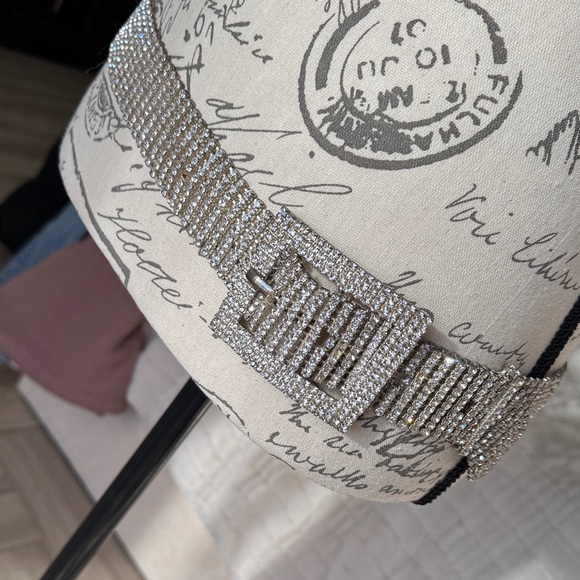 Silver Rhinestone Belt - Picture 5 of 11